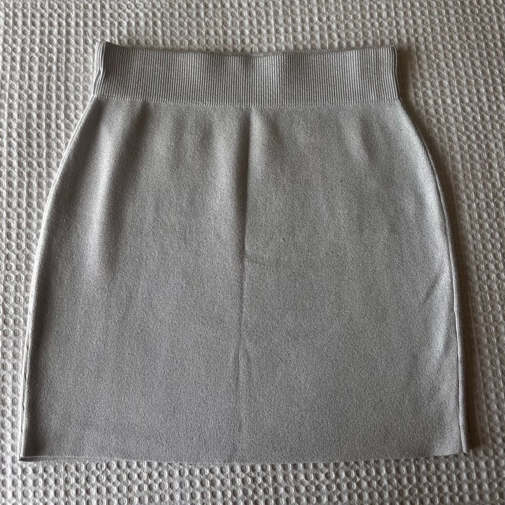 Banana Republic Silver Sparkle Pencil Skirt